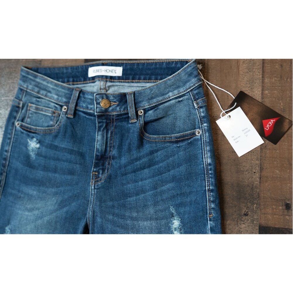 🆕 Lycra Stretch Dark Wash Skinny Jeans - Size 4/27 - Picture 10 of 14